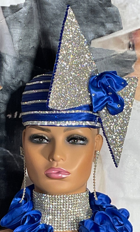 "Elegance and Royalty Combined: A Statement Piece from 'I Am The Queen church hats Hats'"