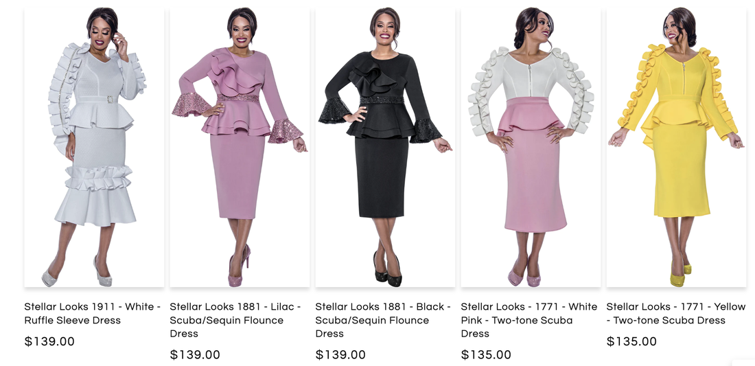 Stellar looks church dresses 1911, 1881, 1771 womens church suits